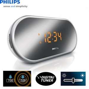 Never be Late Again - Fantastic Mirror Effect Philips Alarm Clock £18.99 use voucher code deal5 for this price @dealtastic
