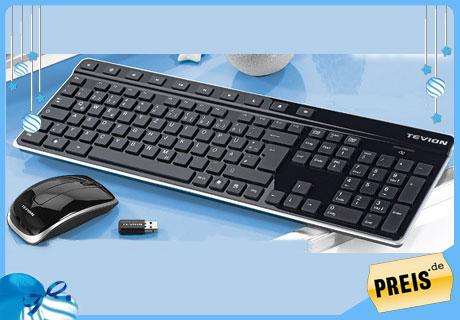 Tevion Wireless mouse and Wireless keyboard Set for £9.99 @ ALDI