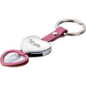 Personalised Pink Leather Photo Keyring - £7.95 delivered @ The Gift Experience
