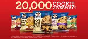 20,000 free samples of Quaker Oats Cookies (via Facebook)