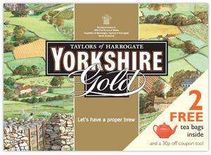 2 Free Tea Bags and 30p Off Coupon - Yorkshire Tea Gold