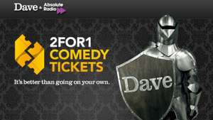 2 for 1 comedy tickets @ UKTV