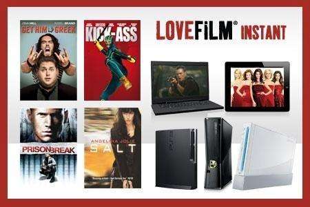 Lovefilm Instant for Six Months £9.98 (60% off) GROUPON