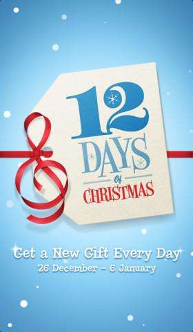 Rod Stewart Let it snow music video free on 12 days of Christmas app iTunes