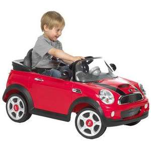 6v mini cooper  was £259.99 then £129.99 now £99.99 @ Toys R Us