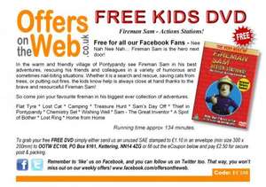 Free Fireman Sam Dvd - Just pay £1.10 P&P @offersontheweb