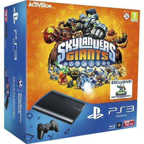 Sony PlayStation 3 PS3 Super Slim Console Bundle With 12GB HDD + Skylanders: Giants - Starter Pack - £99 PLAY.COM