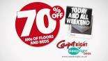 Madness 70% off sale this weekend @ Carpetright