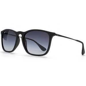 [Ray-Ban] Chris Square Sunglasses in Rubber Black: 56.12pound (already 10pound off, 8% cashback, and Free delivery) £56.12 @ redhotsunglasses