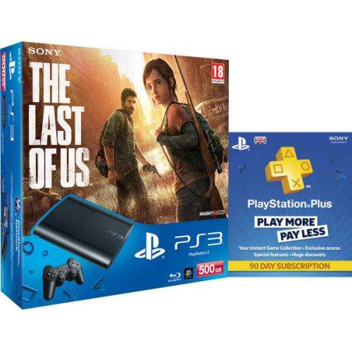 New Sony PlayStation 3 Slim Console (500 GB) - Black - Includes Last Of Us, PSN 90 Day Subscription @ zavvi - £199.99