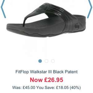Fitflop walkstar 26.95 + free p&p @ Shoetique