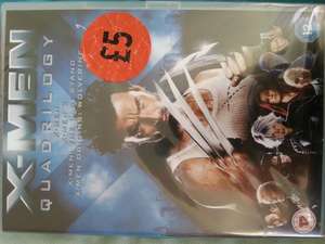 X men quadrilogy DVD at sainsburys £5
