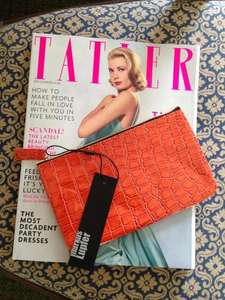 Free Markus Lupfer Clutch with December's issue of Tatler Magainze £4.20