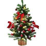 Festive 40cm Christmas Tree with Lights & Baubles £6.24 with a packet of seeds @ Spalding