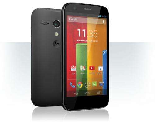 Motorola Moto G for £129.95 (8GB) / £159.95 (16GB) from Phones4U