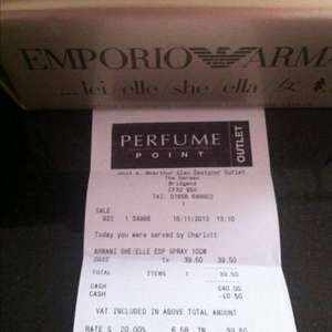 Euporium Armani She The Perfume Point in Store Only £39.50