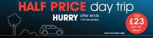 Eurotunnel - Half price day trip to France for a car and up to 9 passengers - PHONE ONLY