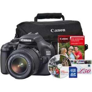 Canon EOS 1100D 12MP Camera and Accessory Bundle - Black @ Argos £299.99 + £10.00 voucher