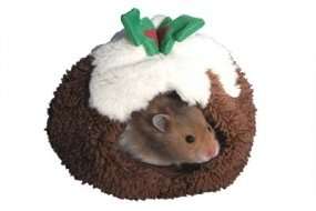 Christmas Pudding Hamster Bed £3.41 delivered @ Animeddirect