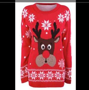 Selection of Christmas jumpers £10 & free delivery in time for Christmas at Fashion Union - reindeers, penguins and Christmas puds
