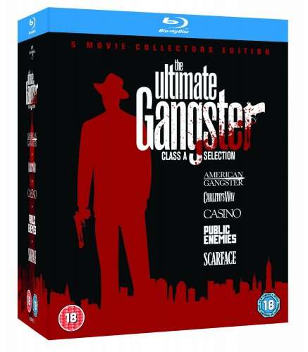 Lowest Ever Amazon Price!! The Ultimate Gangsters Box Set 2011 (American Gangster, Carlito's Way, Casino, Public Enemies & Scarface) - Blu-ray. Region Free. £10.60 Delivered.