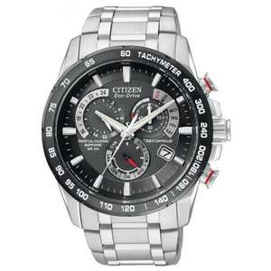Citizen Perpetual Chrono AT4008-51E AT Chronograph with Stainless Steel Strap