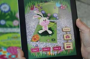 Easter Bunny hunt in Asda using an app for free gift on Sat 12th April 2014