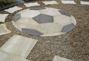 1.8m dia indian Sandstone Patio Circle Football Feature £60 FREE DELIVERY @ Clearance Paving
