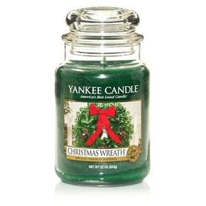 Yankee Christmas Wreath large jar 30% off and medium Trick or Treat and Witches Brew down 41% now £9.99 @ Yankee Doodle