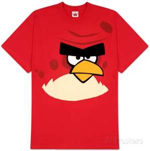 Angry Birds (and many others) t shirts for under a fiver! (free del) £3.89 @ AllPosters