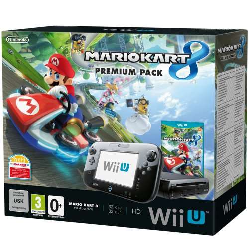 Nintendo Wii U Mario Kart 8 Premium Pack - 32gb Console Bundle with Mario Kart 8 (Register & get 1 of 10 FREE Games) use code TDX-LVY3 @ TESCO Direct -