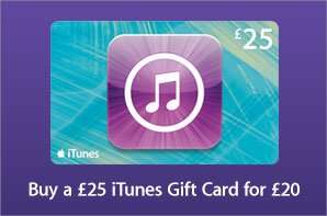 £25 iTunes Voucher for £20 @ KRCS