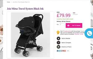 Joie Mirus travel system just £79.99 at Kiddisave