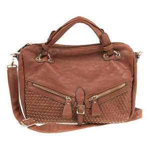 PAVERS Large Bag with Diagonal Zips & Weave Detail  £14.99 @ Pavers WAS 29.99