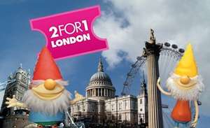 2FOR1 entry available at over 150 London Attractions via abelliogreateranglia.co.uk