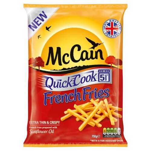 MCCAIN QUICK COOK FRENCH FRIES 750G £1.00 @ ICELAND