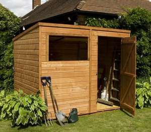 8' x 6' Tongue & Groove Pent Wooden Shed £304.95 @ Waltons