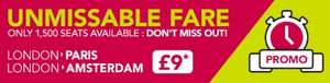 UNMISSABLE FARE: PARIS AND AMSTERDAM FOR ONLY £9 @ IDBUS