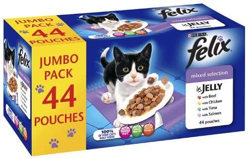 Felix Pouch 44 Pack reduced from £12.49 to £5.62 plus others Black Friday plus others  Pets At Home