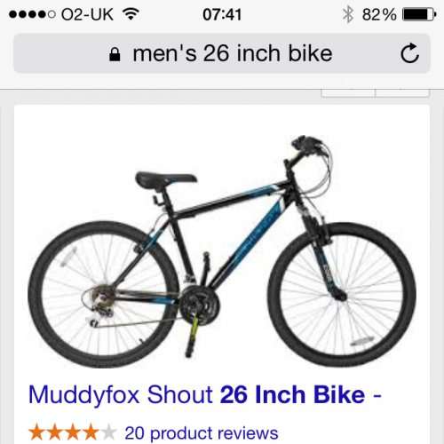Muddyfox Shout 26 Inch Bike - Unisex. £67.99 delivered at Ebay / Argos Outlet