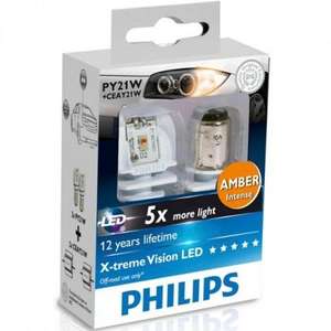 Philips PY21W LED indicator bulbs £31.16 incl 20%off, delivery and free 501 sidelights. @ powerbulbs
