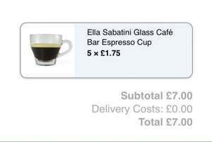 Glass espresso cups just £1.75 @ Divertimenti