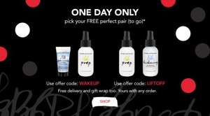 Free pair of hair products (travel size) and postage with any order, today only @ Bumble and Bumble