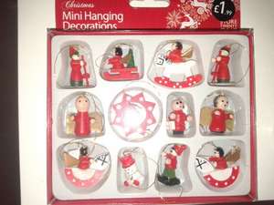 Mini hanging decorations £1 @ store twenty one