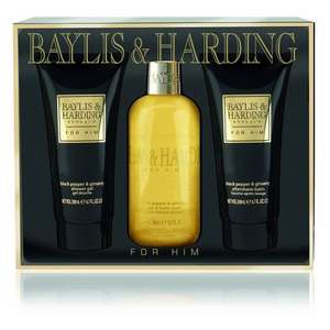 One For The Kids To Buy For Dad Baylis & Harding Black Pepper & Ginseng 3 Piece Gift Set £6 down from £12 @ Amazon  (free delivery £10 spend/prime)