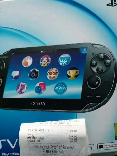 PlayStation Vita WiFi £49 @ Tesco in store.