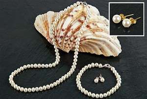 Fresh Water Pearl Necklace, Bracelet and Earring Set £19.99 @ Clifford James