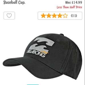 Billabong men's baseball cap - £3.99 Argos - back in stock