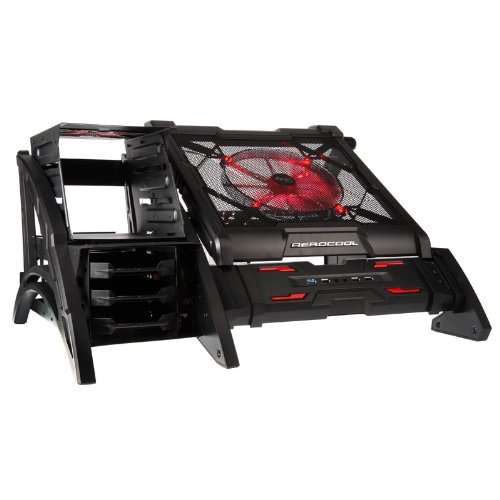 Aerocool Strike-X Air Open Frame PC Case E-ATX 0.7mm USB3 with 20cm LED Fan - Red £73.93 @ CCL