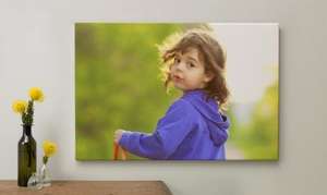60cm X 40cm canvas £21.93 delivered, usually £45.90 @ Albelli using MSE "blagged" code. Great Mothers day gift!